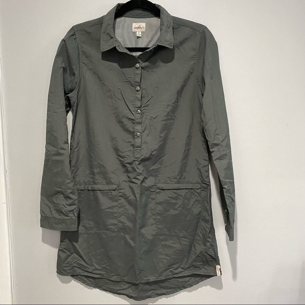 Gramicci Tunic / Shirt Mini Dress 100% Nylon Size Small